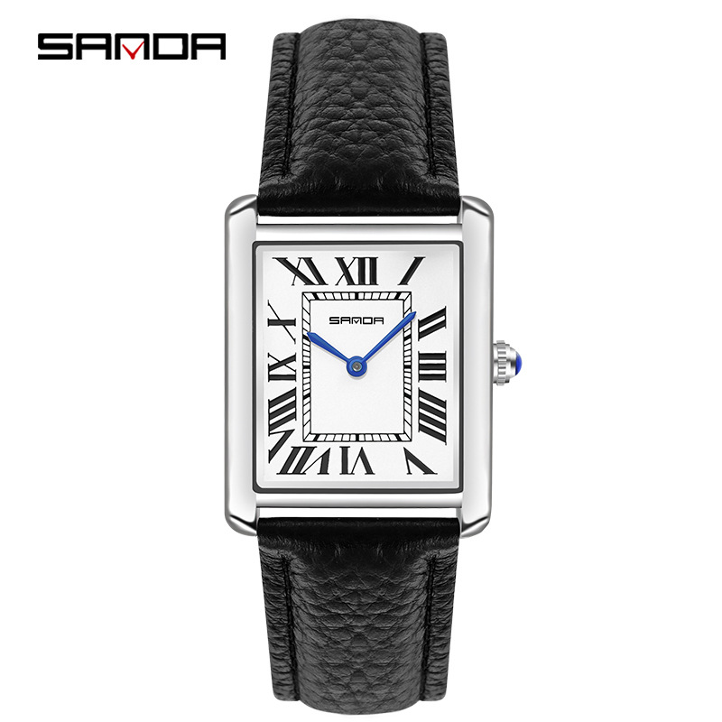 Streetwear Brand Luxury - Sanda Rectangular Wrist Watches Women Man