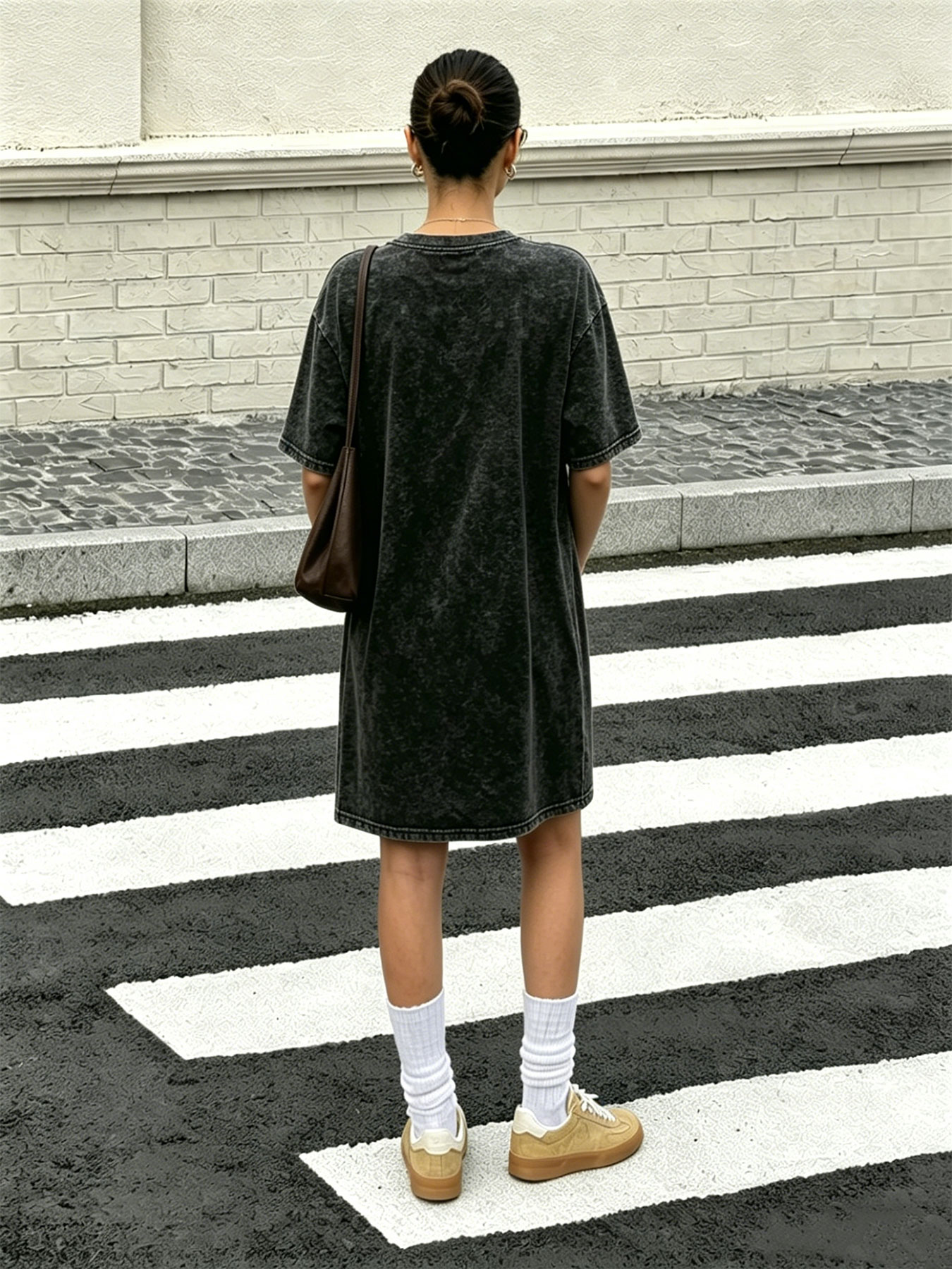 Vintage Washed Retro T-Shirt D - Streetwear Brand With Butterfly 评论和价格