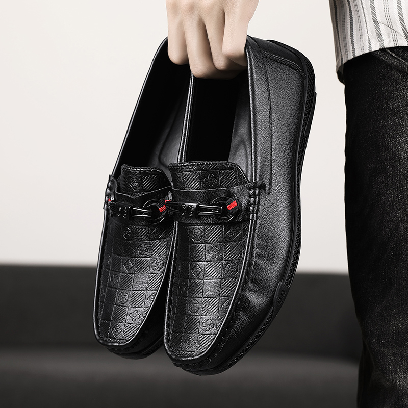 Fashion Leather Men Casual Sho - Streetwear Brand Luxury 评论和价格