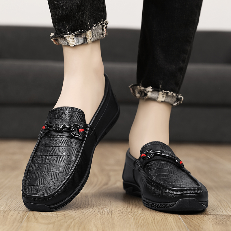 Fashion Leather Men Casual Sho - Streetwear Brand Luxury 评论和价格