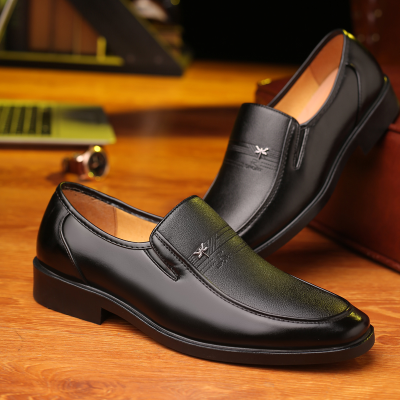 Leather Shoes Men's Business S - Streetwear Brand Luxury 评论和价格