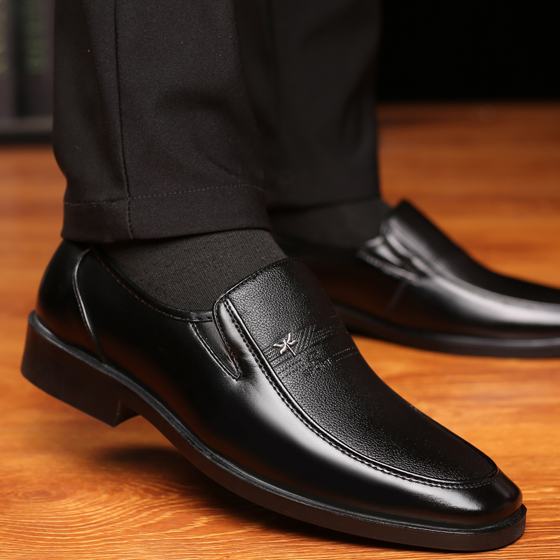 Leather Shoes Men's Business S - Streetwear Brand Luxury 评论和价格