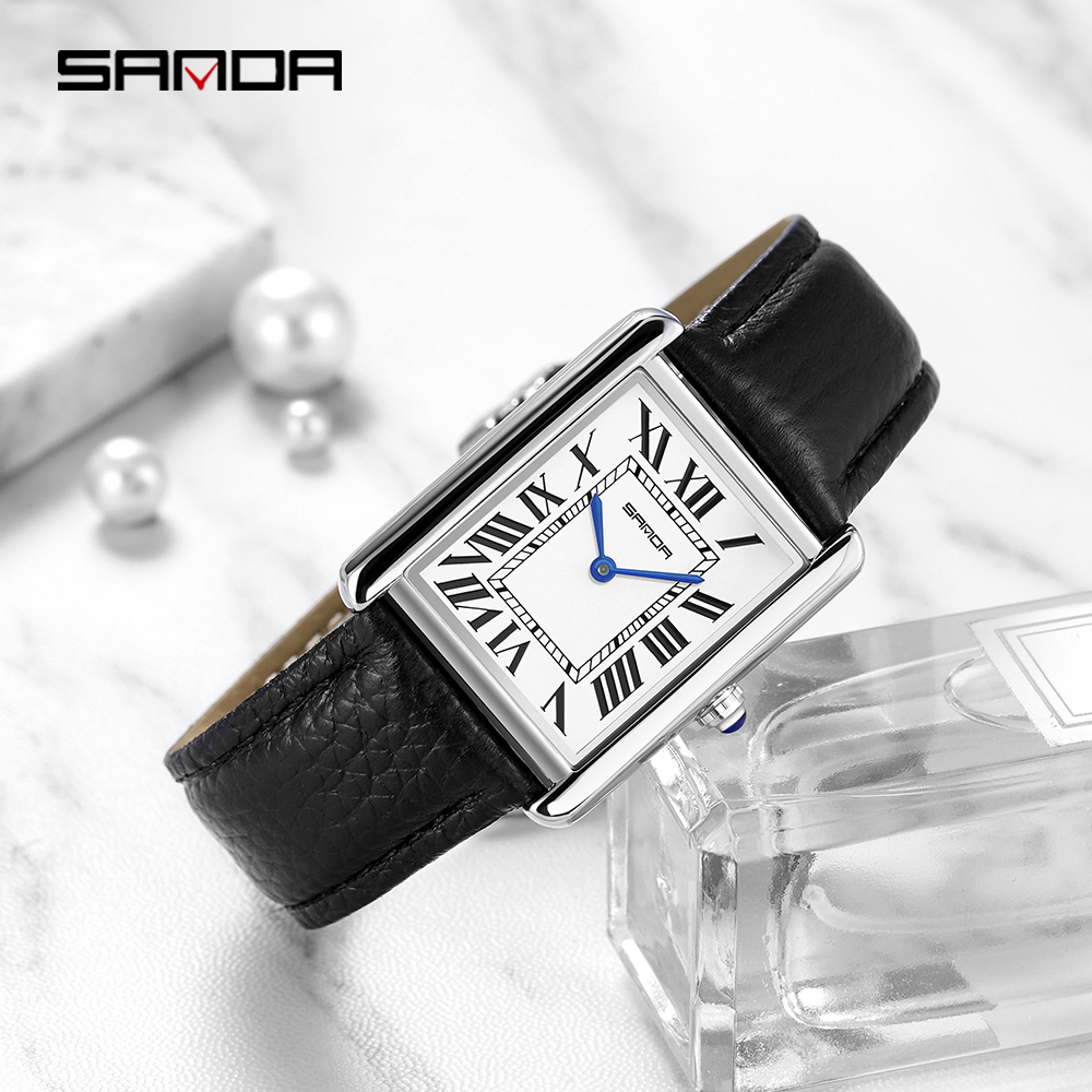 Sanda Rectangular Wrist Watche - Streetwear Brand Luxury 评论和价格