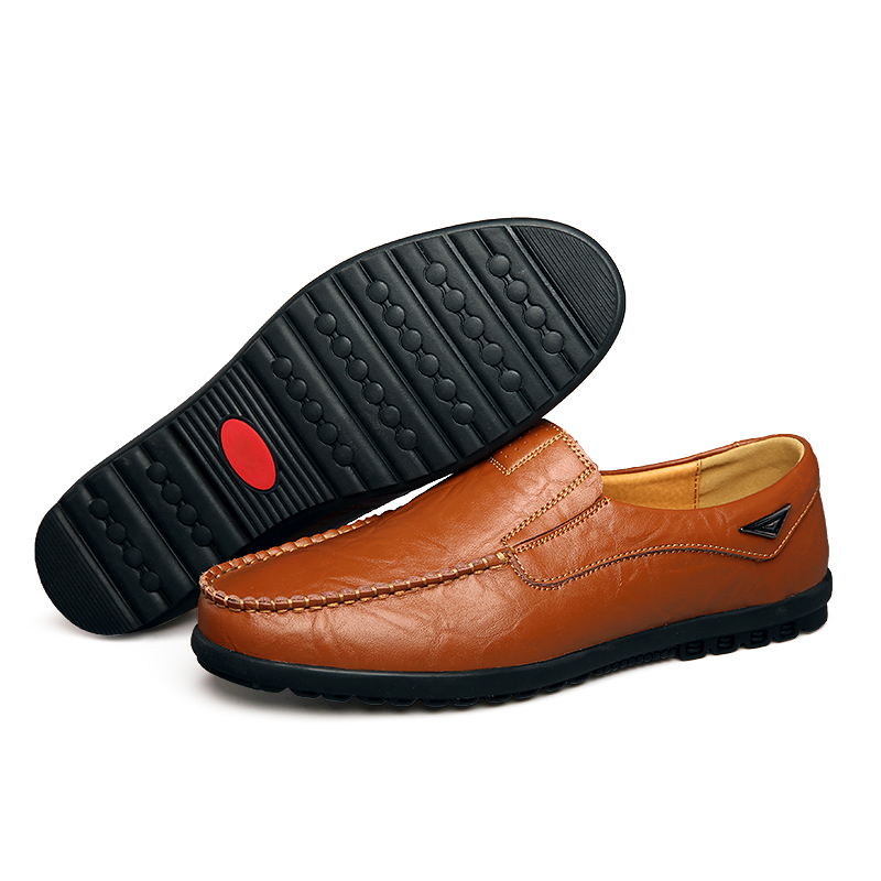 Genuine Leather Men Casual Sho - Streetwear Brand Luxury 评论和价格