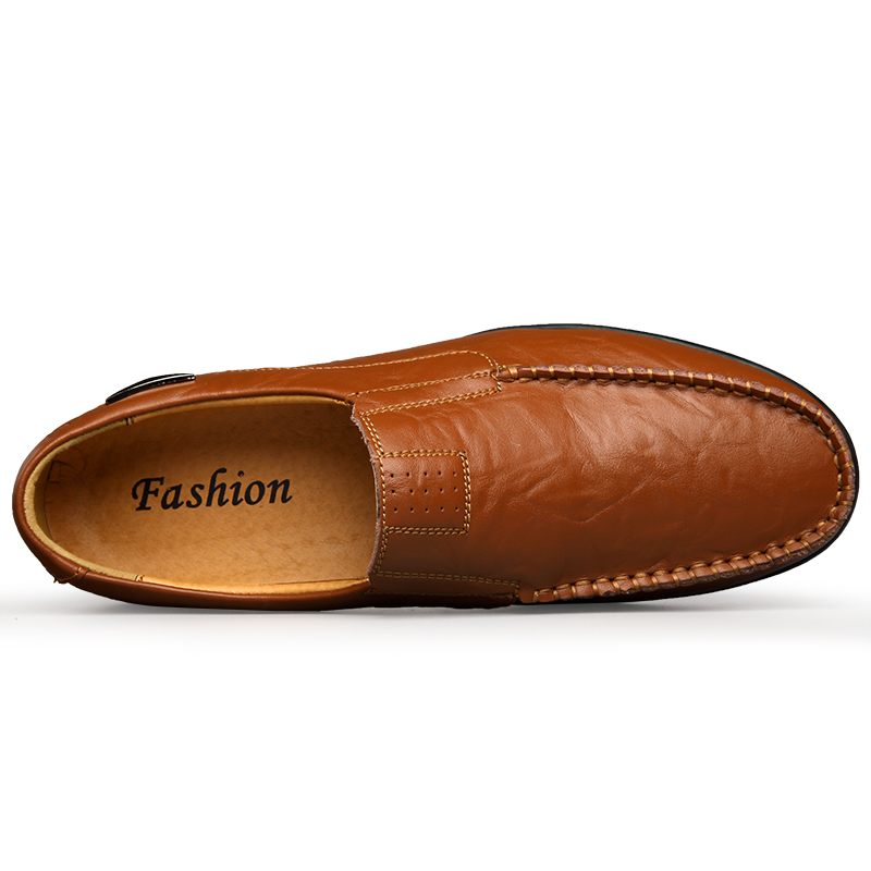 Genuine Leather Men Casual Sho - Streetwear Brand Luxury 评论和价格