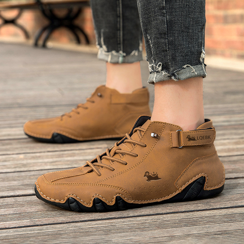Leather Shoes for Men Casual S - Streetwear Brand Luxury 评论和价格