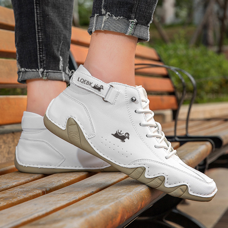 Leather Shoes for Men Casual S - Streetwear Brand Luxury 评论和价格